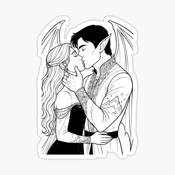 Artikel-Vorschau von Rhys und Feyre, designt und verkauft von A Court of Creations and Starlight.