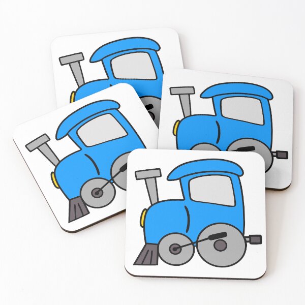 Item preview, Choo Choo Train Blue designed and sold by Sartoris Art.