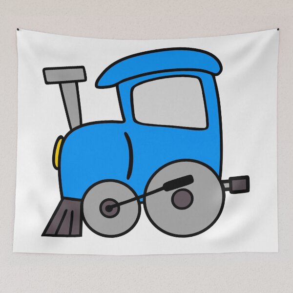 Item preview, Choo Choo Train Blue designed and sold by Sartoris Art.