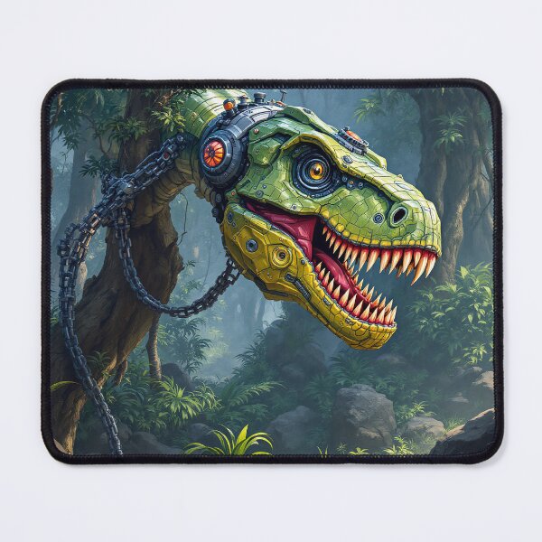 Item preview, Tech Dinosaur in Nature – Futuristic Beast in a Wild World designed and sold by MagneticArts23.