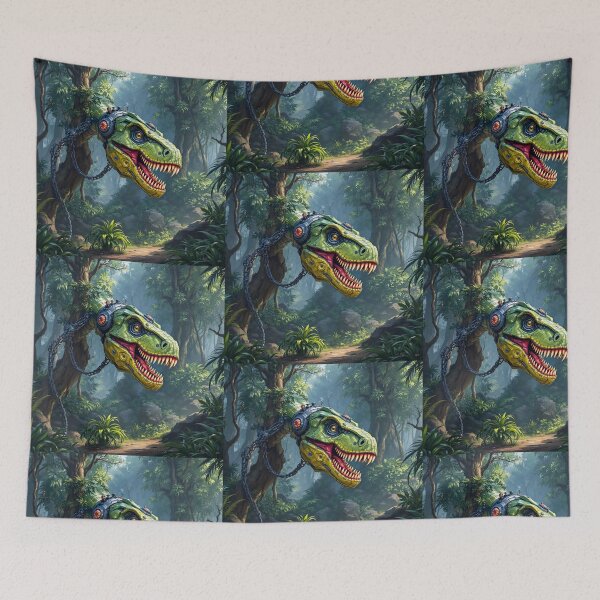 Item preview, Tech Dinosaur in Nature – Futuristic Beast in a Wild World designed and sold by MagneticArts23.
