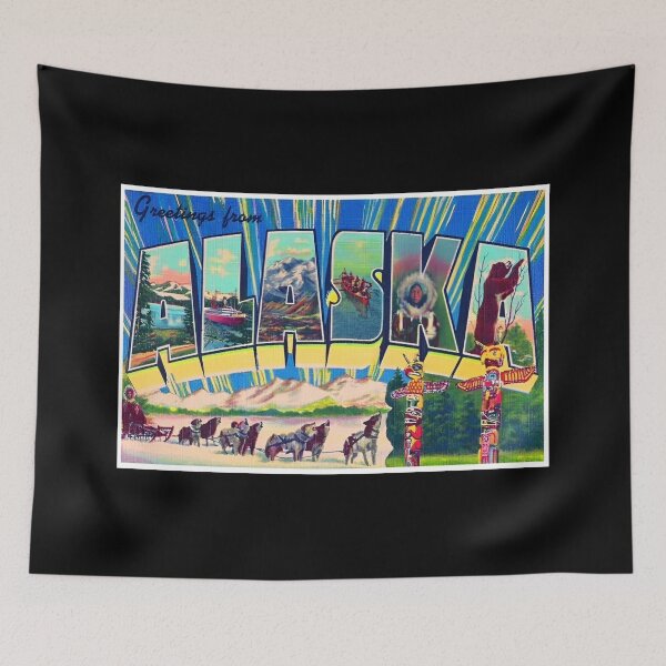 Item preview, Greetings from Alaska Retro Souvenir designed and sold by DankThreads.