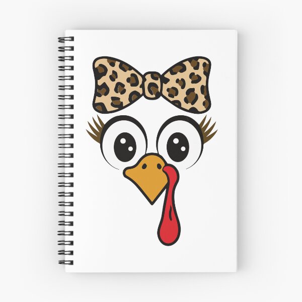 Item preview, Funny Turkey Face Toddler Girl Leopard Bow Cute Women designed and sold by clothesy7.