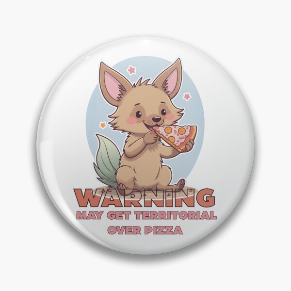Item preview, May get territorial over cute aardwolf pizza eater designed and sold by Upside Down Studio.