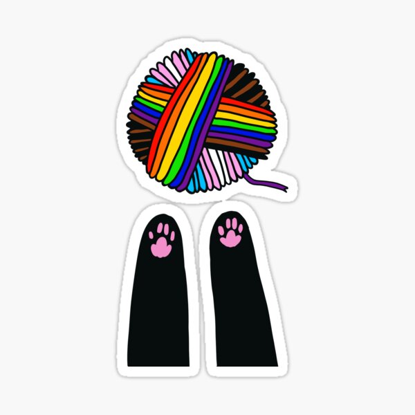 Item preview, Pride Yarn with Toe Beans designed and sold by TrainTheCat.