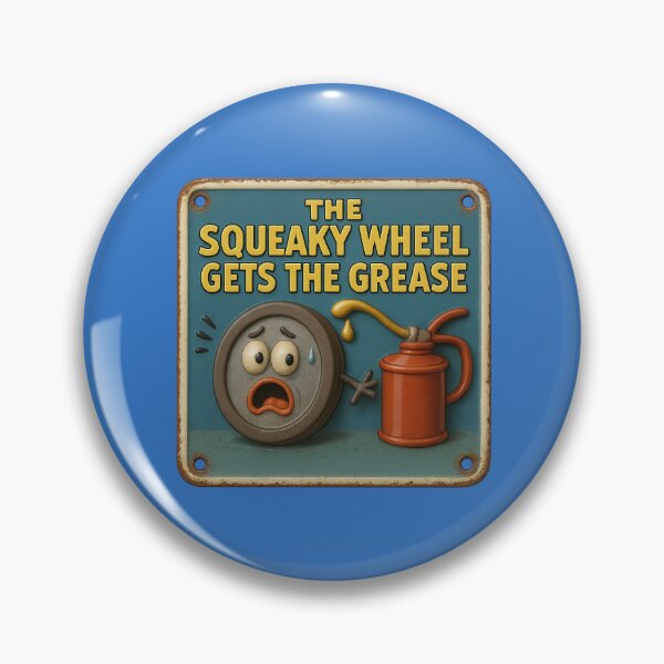 Item preview, The squeaky wheel – A charming metaphor designed and sold by Girih.