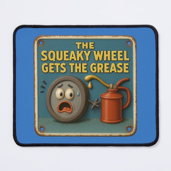 Item preview, The squeaky wheel – A charming metaphor designed and sold by Girih.