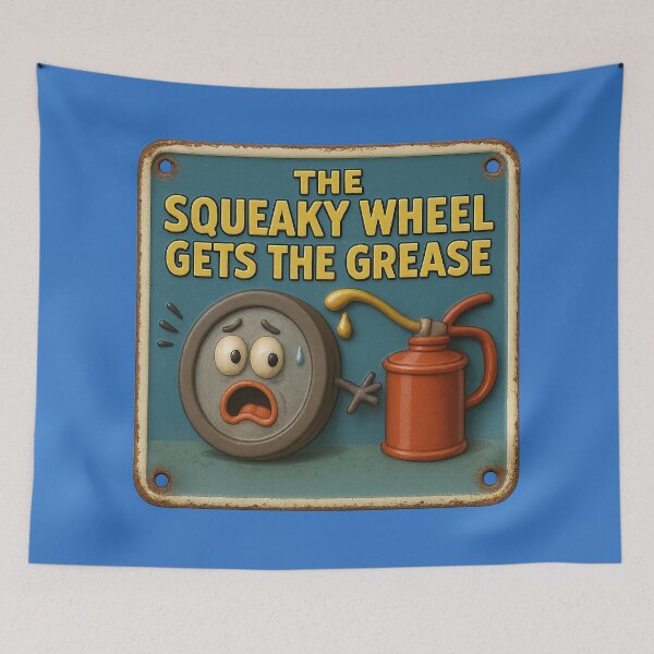 Item preview, The squeaky wheel – A charming metaphor designed and sold by Girih.