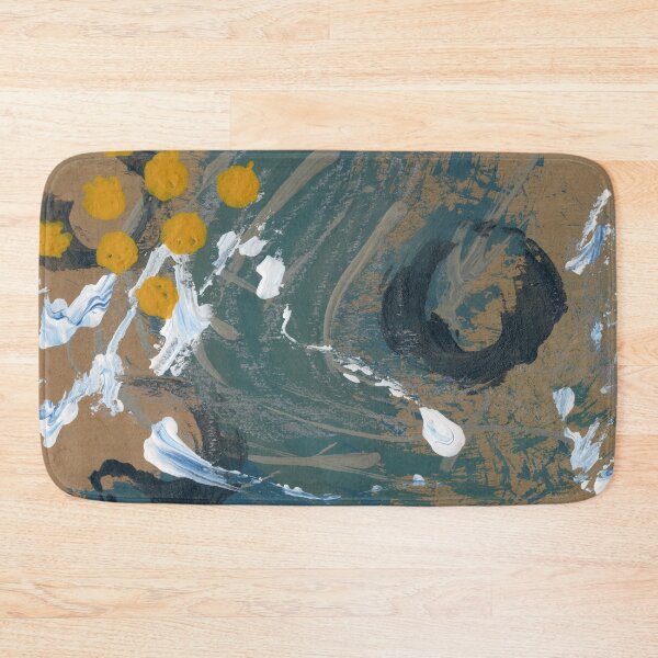 Item preview, "Disillusioned" - Abstract Painting with Blues and Yellows designed and sold by pngrktes-art.