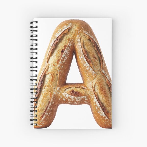 BREAD LETTER A Spiral Notebook