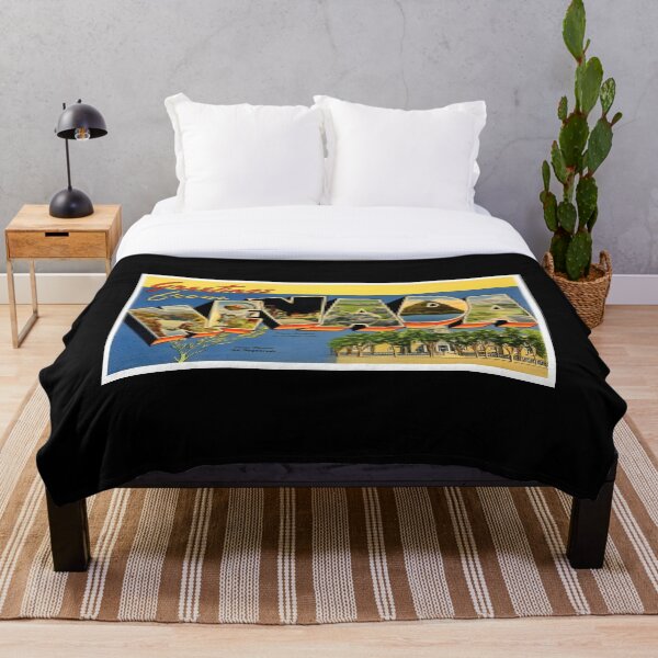 Aperçu de l'œuvre Salutations du Nevada Retro Souvenir créée et vendue par DankThreads.