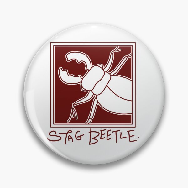 Item preview, Stag beetle print red designed and sold by GoatSkin.