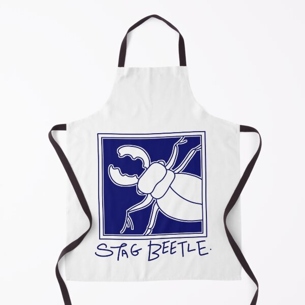 Item preview, Stag beetle print blue designed and sold by GoatSkin.