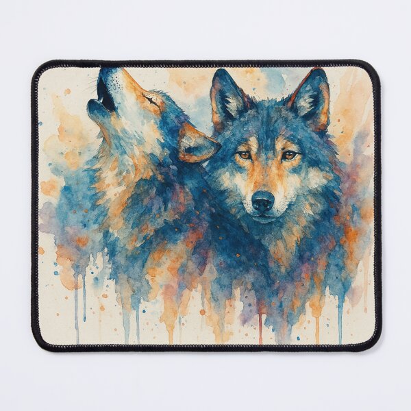 Item preview, Painted Howl – Watercolor Wildlife designed and sold by GusiaTreasures.