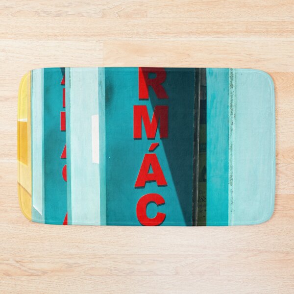 Item preview, old building with the word pharmacy in Portuguese designed and sold by felipequeiroz.