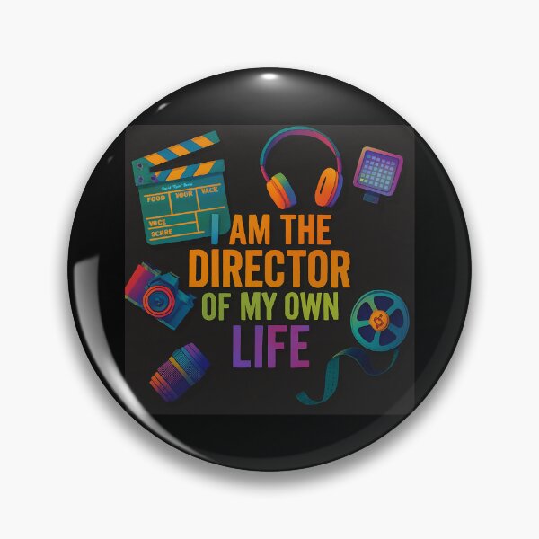 Item preview, I Am the Director of My Own Life – Colorful Filmmaker Art designed and sold by MySheetMusicArt.
