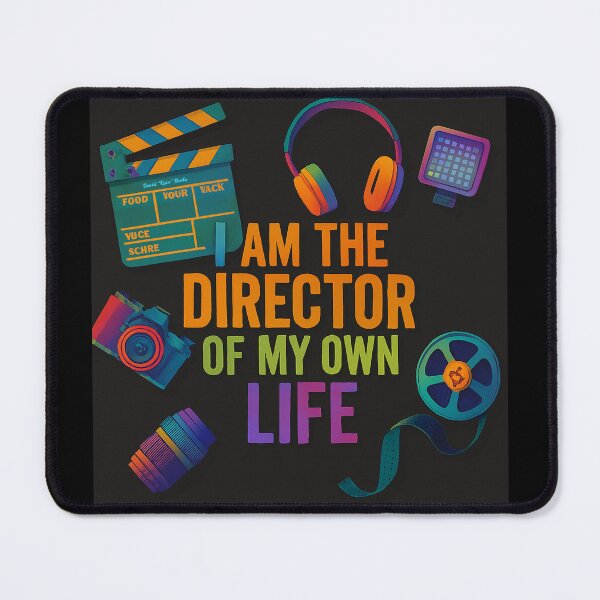 Item preview, I Am the Director of My Own Life – Colorful Filmmaker Art designed and sold by MySheetMusicArt.