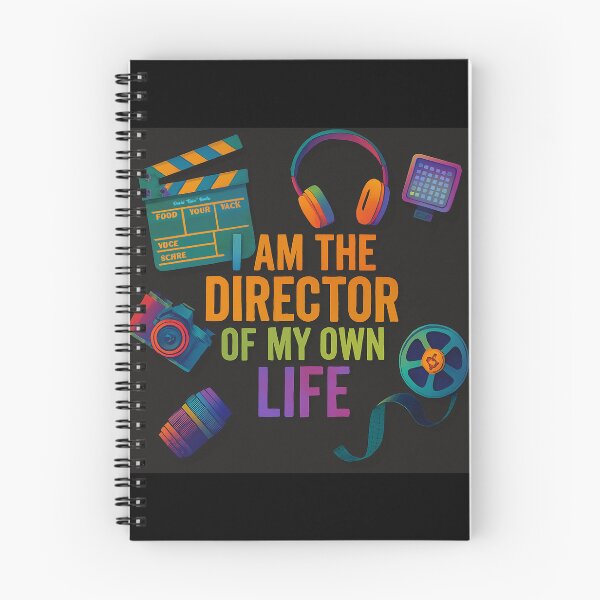 Item preview, I Am the Director of My Own Life – Colorful Filmmaker Art designed and sold by MySheetMusicArt.