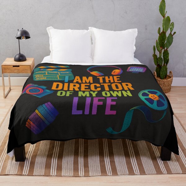 Item preview, I Am the Director of My Own Life – Colorful Filmmaker Art designed and sold by MySheetMusicArt.