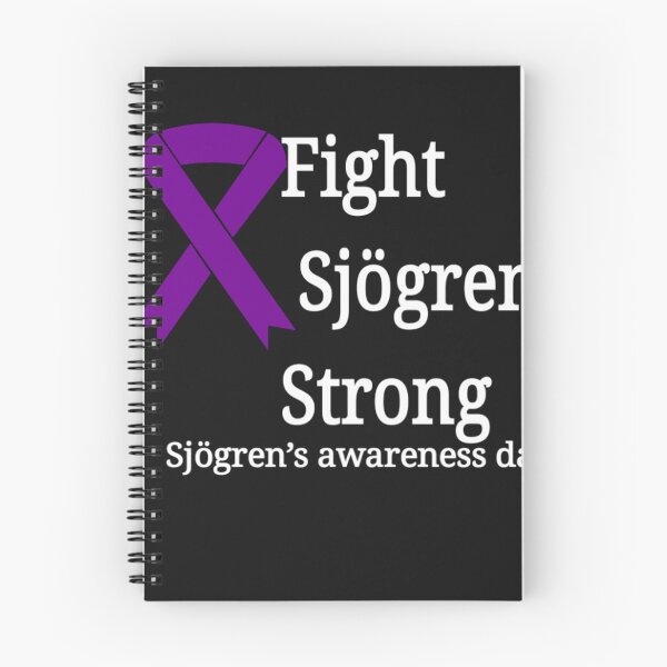 Item preview, Sjögren's awareness day purple ribbon text designed and sold by  Mudikeys.