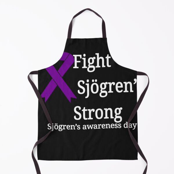 Item preview, Sjögren's awareness day purple ribbon text designed and sold by  Mudikeys.