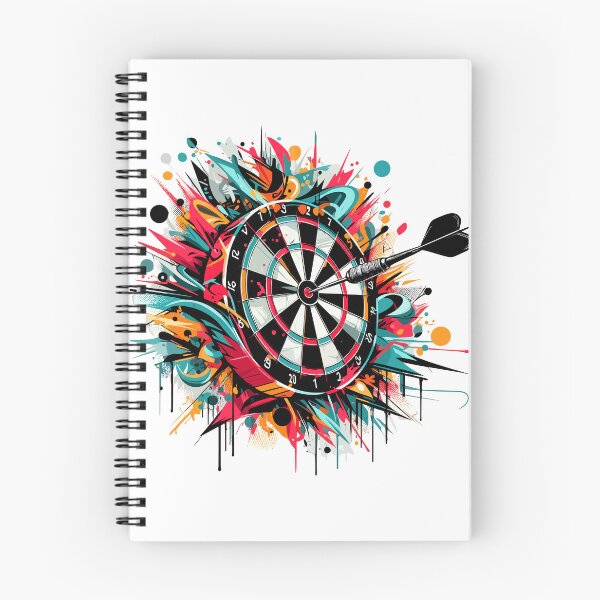 Item preview, Accuracy - colorful dartboard with paint splatters and spray effects. designed and sold by SplashPixel.