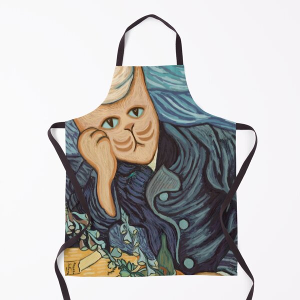 Item preview, Pawrtrait of Dr.Gachet by Vincent Van Pawgh designed and sold by The DayDreamer Cats .