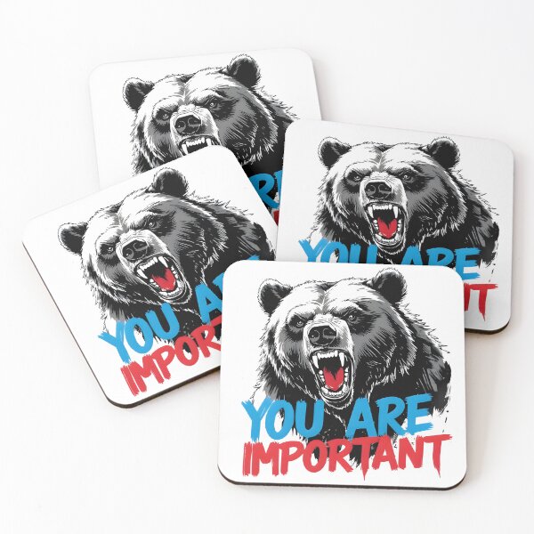 Item preview, you are important t-shirt,  Bear Design t-shirt, best outfit , cool animal tshirt, designed and sold by beyond-canvas.