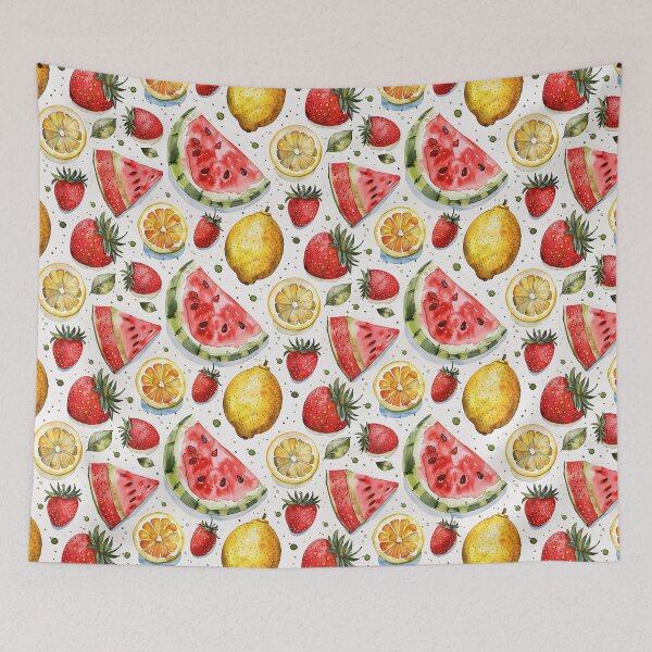 Item preview, Summer Fruit Splash Watercolor designed and sold by NTGUILTY.