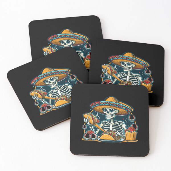 Item preview,  Cinco de Mayo Skeleton Playing Baseball - Funny Sombrero & Tacos designed and sold by ZACK ART.