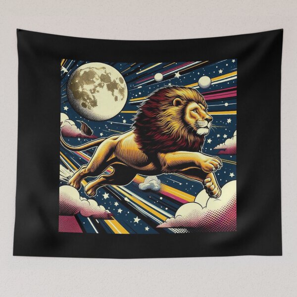 Item preview, pop art style lion designed and sold by Dogandesighn.