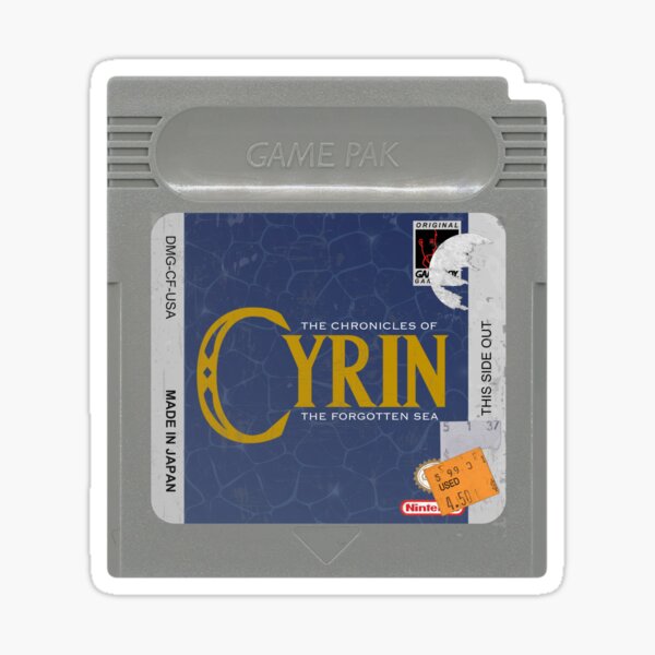 Item preview, Retro Handheld Neverware Game Cartridge designed and sold by DungeonDesignZ.