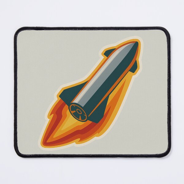 Item preview, Starship Rocket Heat Dive Space Art Sticker designed and sold by Steven's Space.