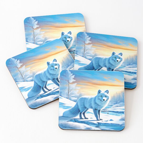 Item preview, Arctic Winter Fox Snow  designed and sold by Health And Fitness Posts e-Store.