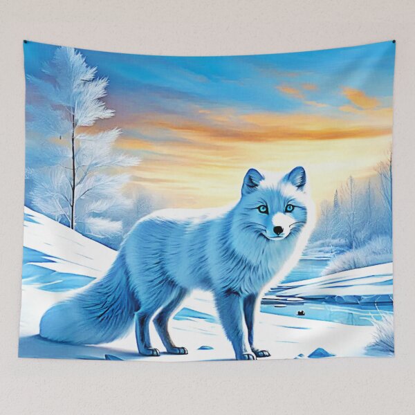 Item preview, Arctic Winter Fox Snow  designed and sold by Health And Fitness Posts e-Store.