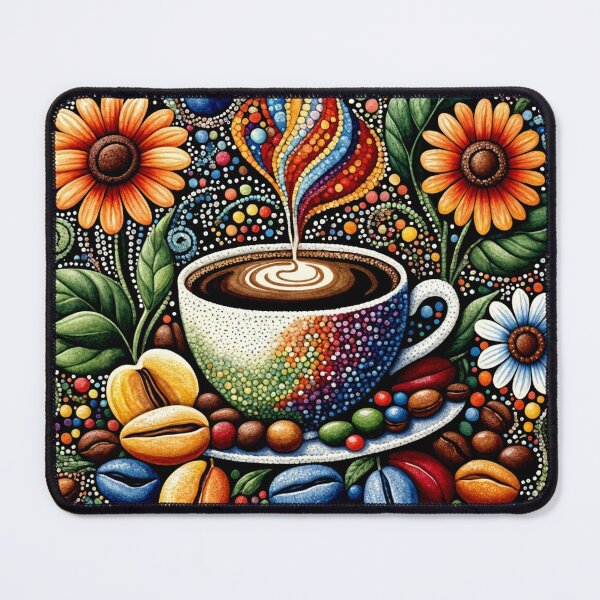 Item preview, Pointillism Coffee Art designed and sold by Beyond The Canvas.