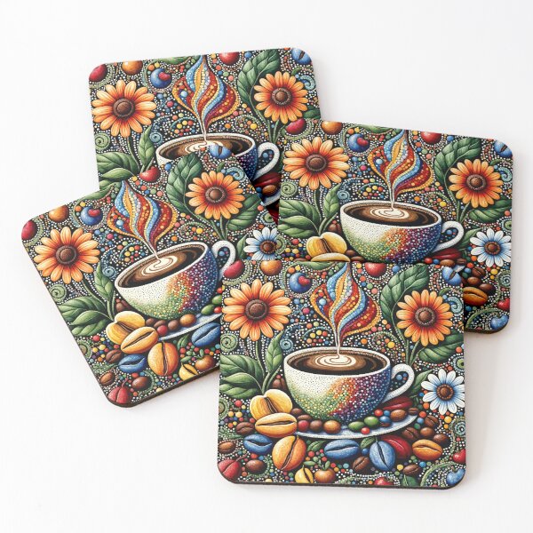 Item preview, Pointillism Coffee Art designed and sold by Beyond The Canvas.