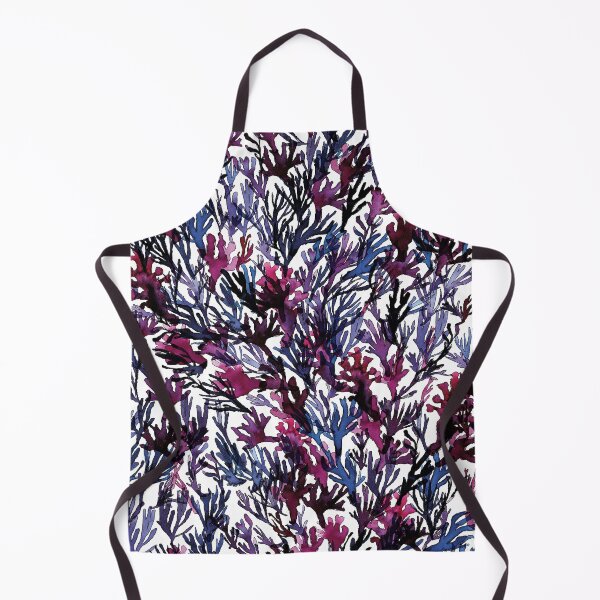 Item preview, A dense forest of seaweed in blue and red tones. designed and sold by AlineDoornhof.