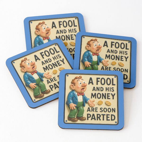 Item preview, A Fool and His Money – Humorous Wisdom designed and sold by Girih.
