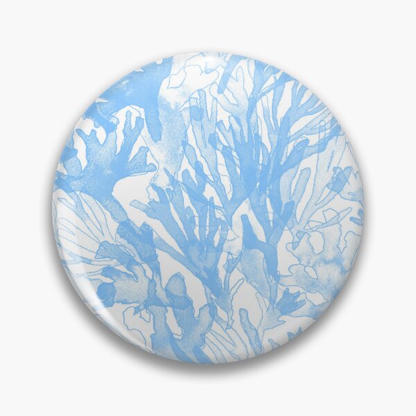 Item preview, A dense forest of seaweed in blue, underwater, painted by hand. designed and sold by AlineDoornhof.