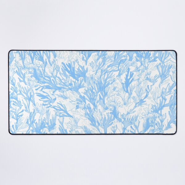 Item preview, A dense forest of seaweed in blue, underwater, painted by hand. designed and sold by AlineDoornhof.