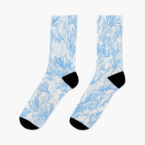 Item preview, A dense forest of seaweed in blue, underwater, painted by hand. designed and sold by AlineDoornhof.
