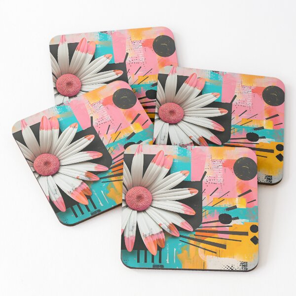Item preview, Pop Art Daisy Collage in Bold Colors designed and sold by daila70.
