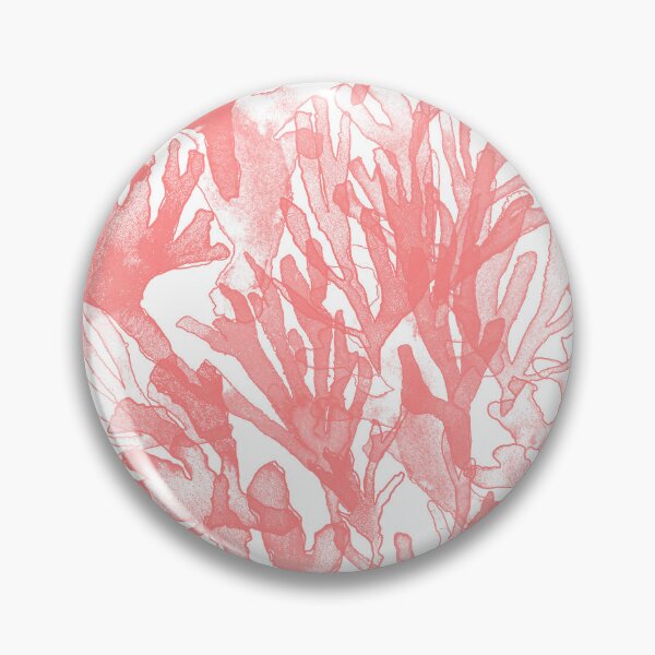 Item preview, A dense forest of light red seaweed underwater painted in watercolor. designed and sold by AlineDoornhof.