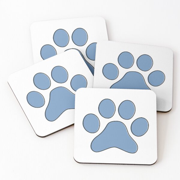 Item preview, Simple Blue and Black - Cute Cat Dog Paw designed and sold by MoePark.