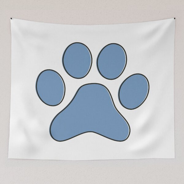 Item preview, Simple Blue and Black - Cute Cat Dog Paw designed and sold by MoePark.