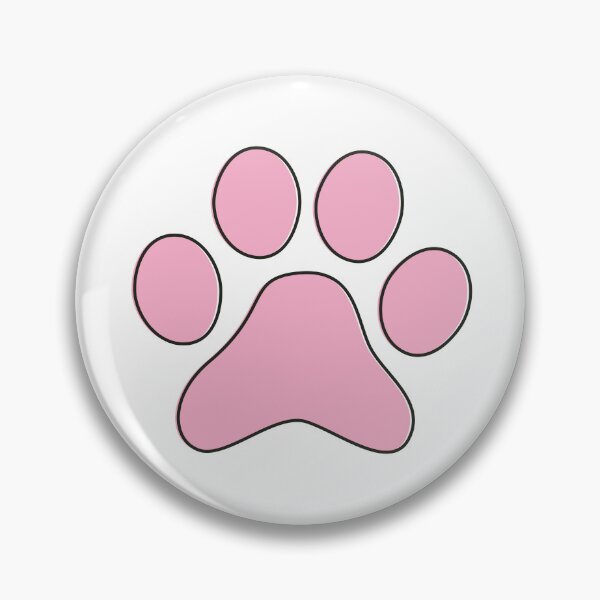 Item preview, Simple Black and Pink - Cute Cat Dog Paw designed and sold by MoePark.