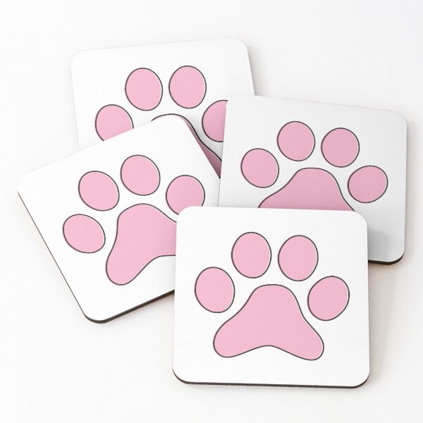 Item preview, Simple Black and Pink - Cute Cat Dog Paw designed and sold by MoePark.