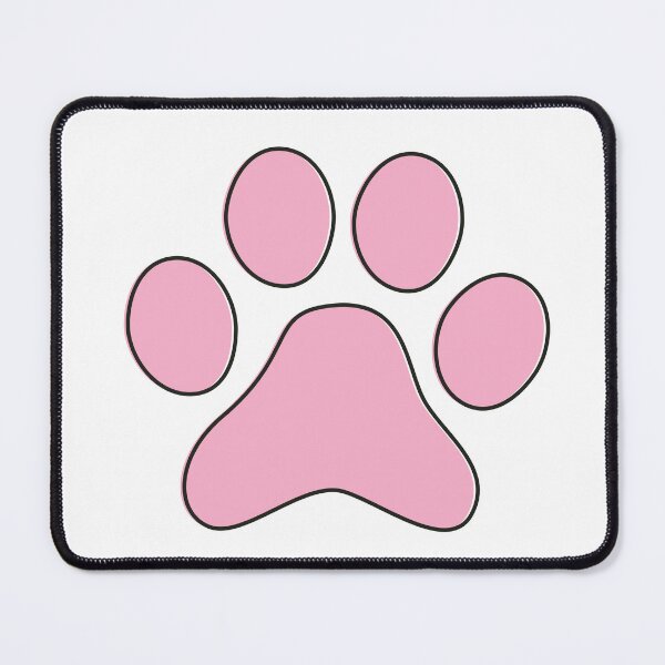 Item preview, Simple Black and Pink - Cute Cat Dog Paw designed and sold by MoePark.