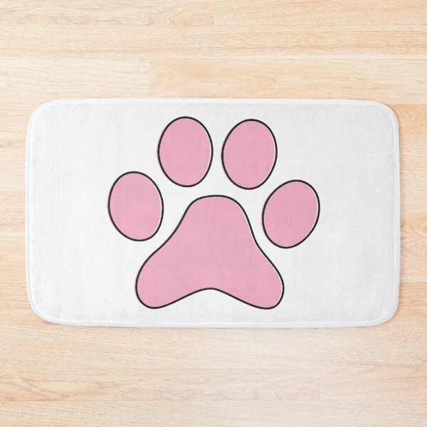 Item preview, Simple Black and Pink - Cute Cat Dog Paw designed and sold by MoePark.